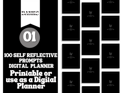 100 Self Reflection Prompts Planner