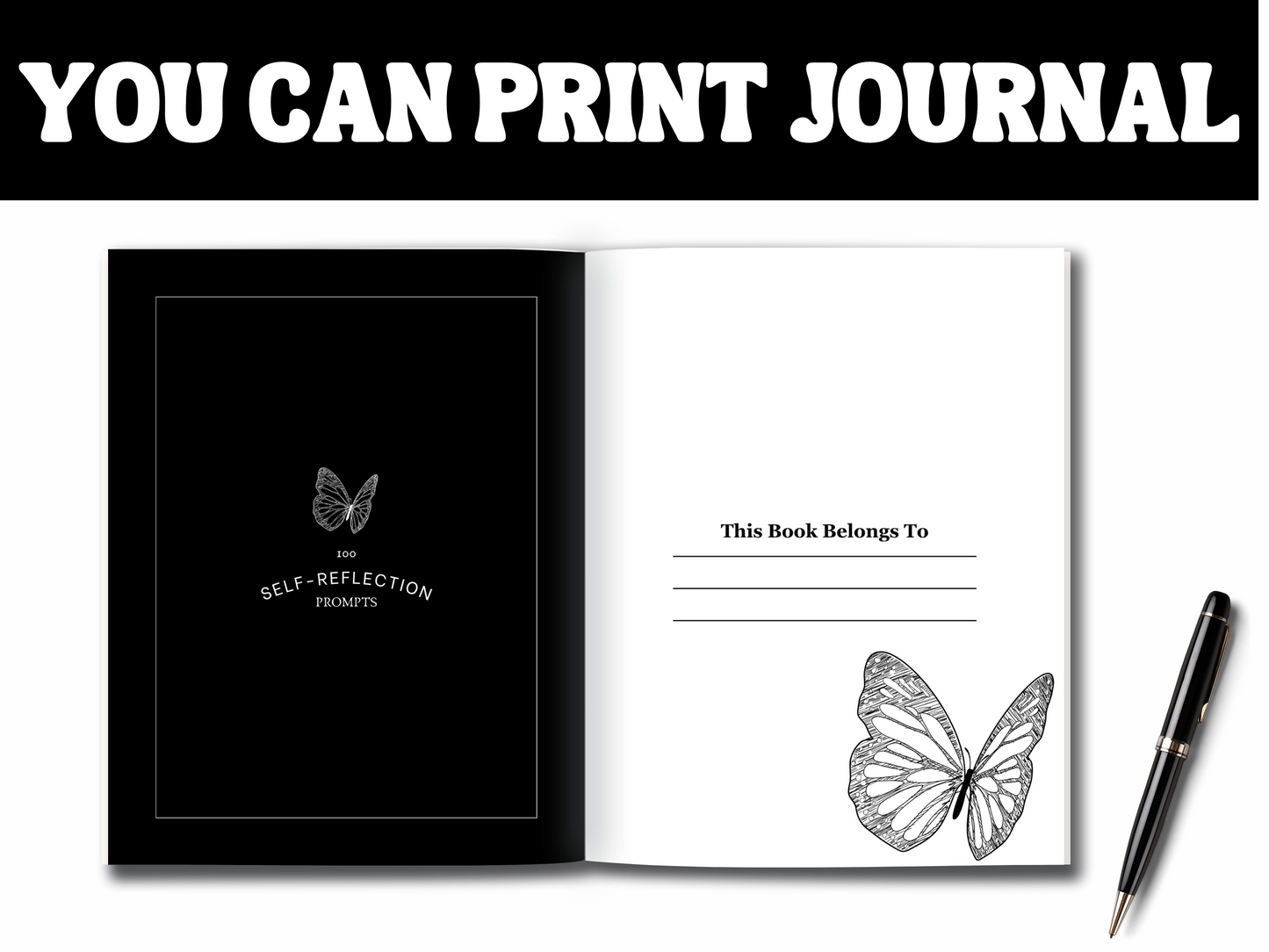 100 Self Reflection Prompts Planner