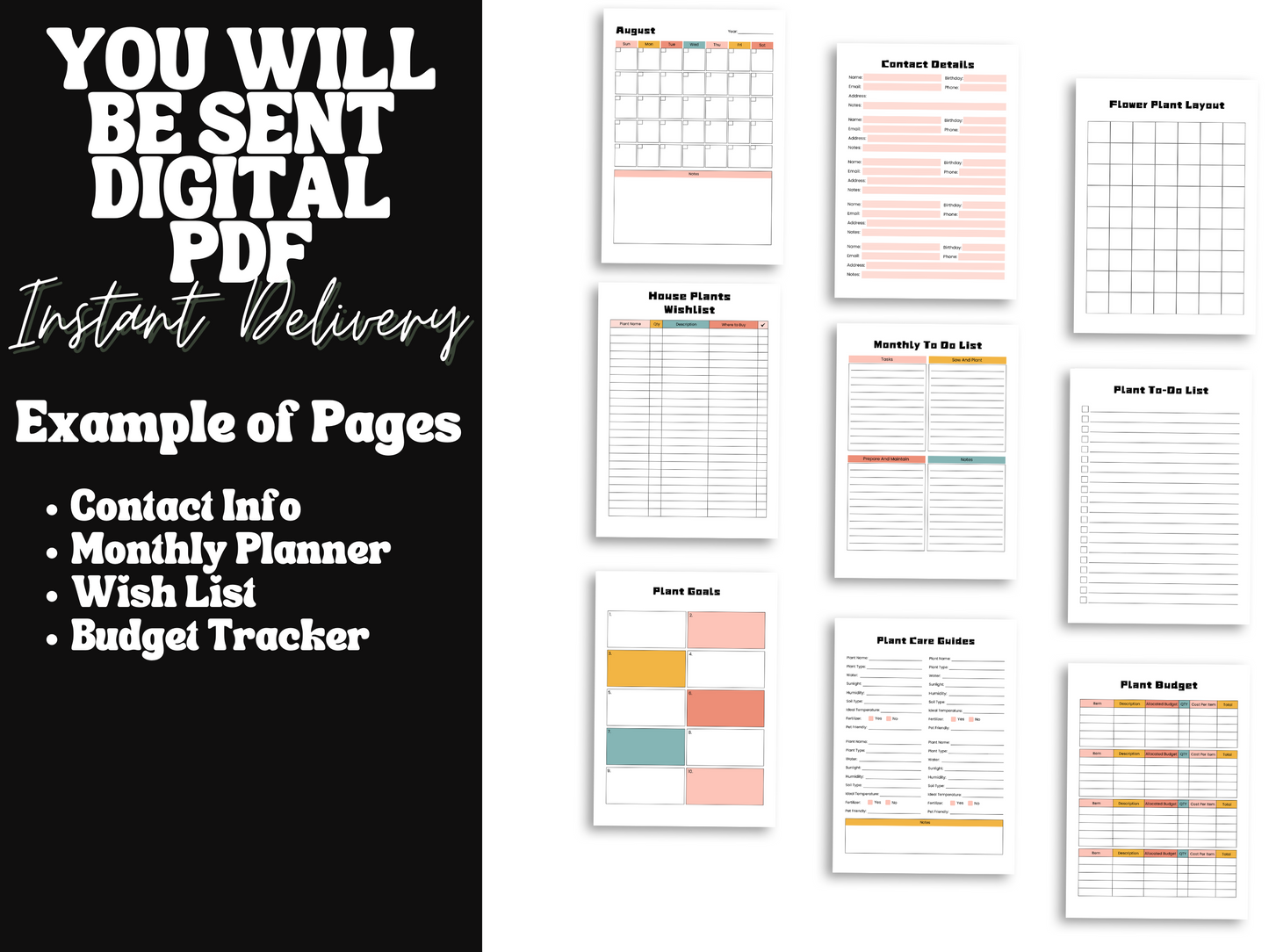 House Care Plant Planner