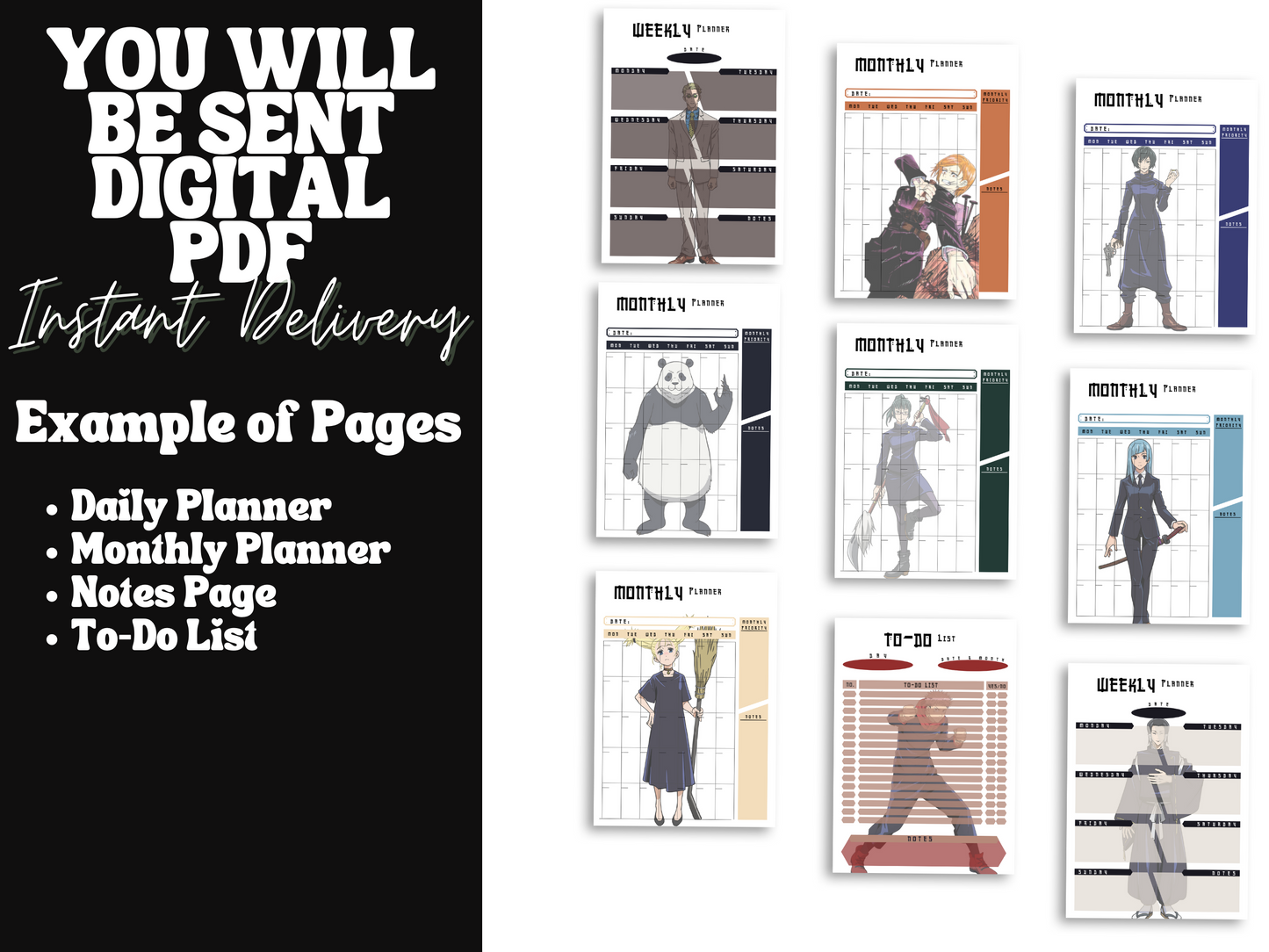 Jujustu Kaisen Planner