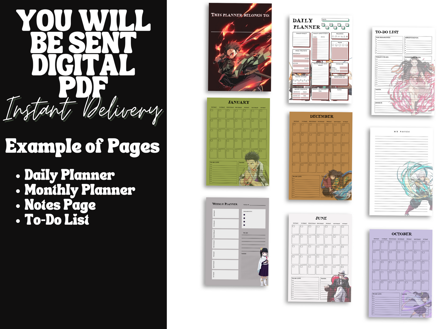 Demon Slayer Planner