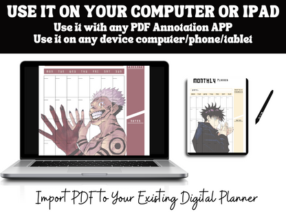 Jujustu Kaisen Planner