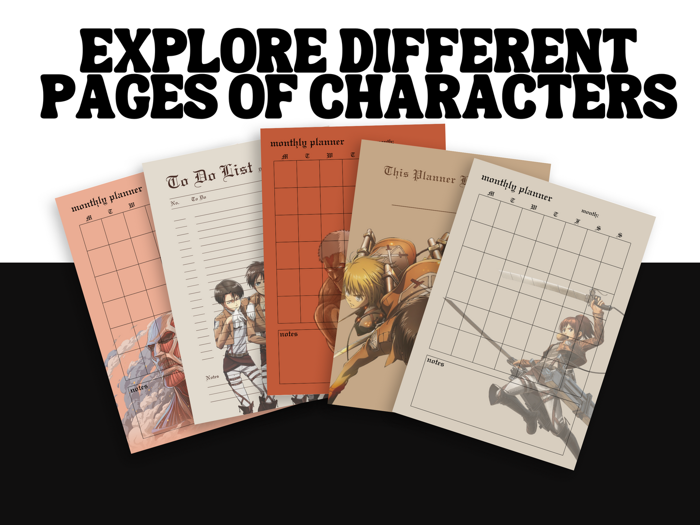 Attack on Titan Planner
