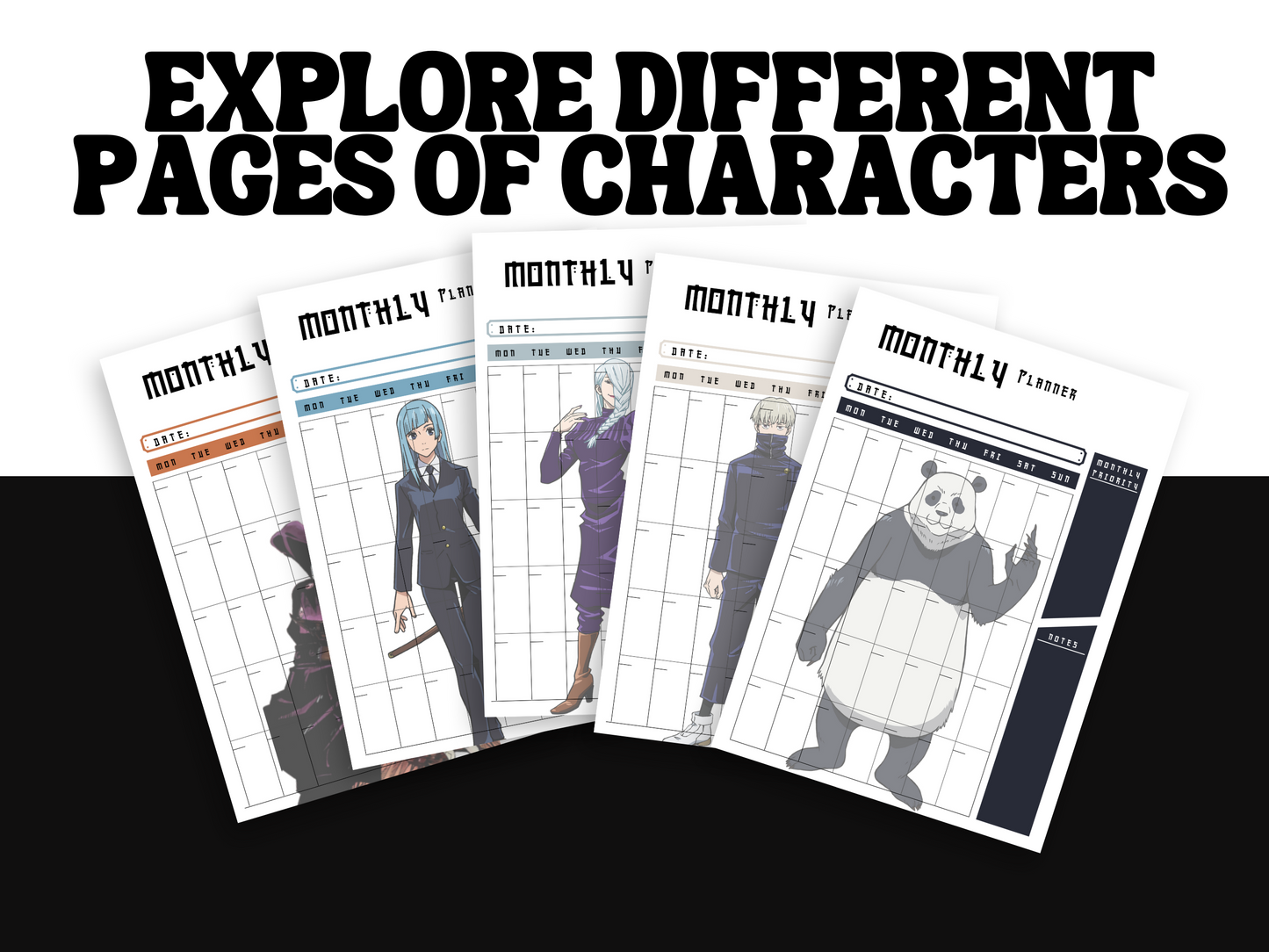 Jujustu Kaisen Planner