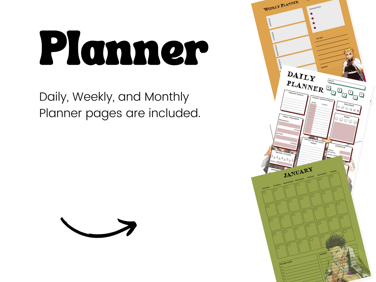 Demon Slayer Planner