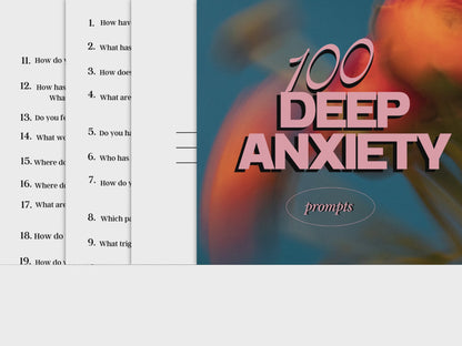 100 Deep Anxiety Prompts Planner